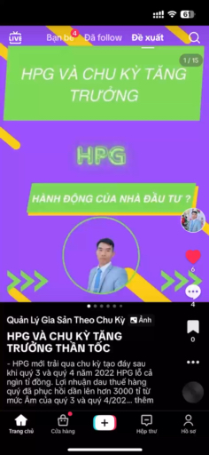 Tây lông quay lại **** HPG. Nếu ae đầu tư ko có ph