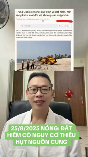 NÓNG: ĐẤT HIẾM CÓ NGUY CƠ THIẾU HỤT NGUỒN CUNG #da