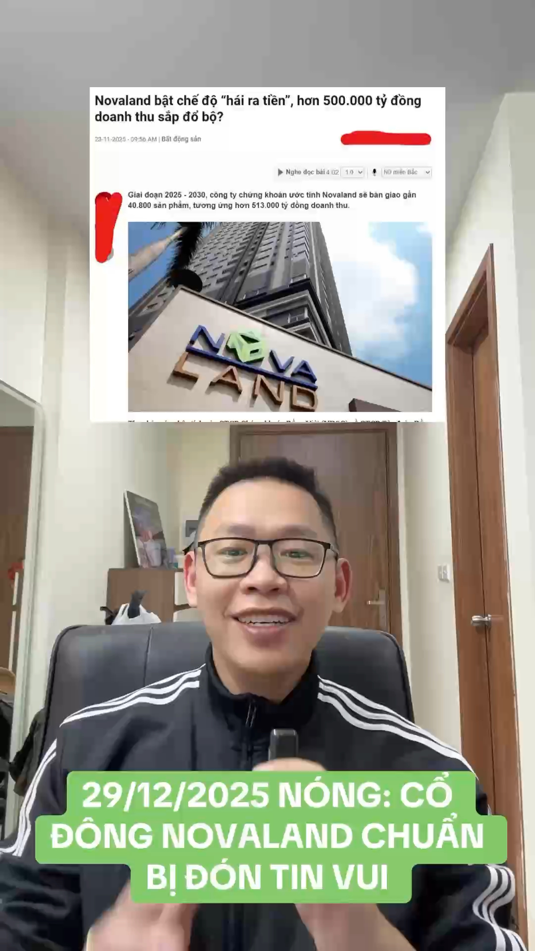 NÓNG: CỔ ĐÔNG NOVALAND CHUẨN BỊ ĐÓN TIN VUI #hieuh
