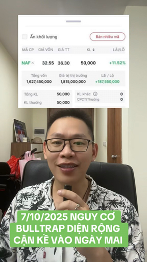 NGUY CƠ BULLTRAP DIỆN RỘNG CẬN KỀ VÀO NGÀY MAI #hi