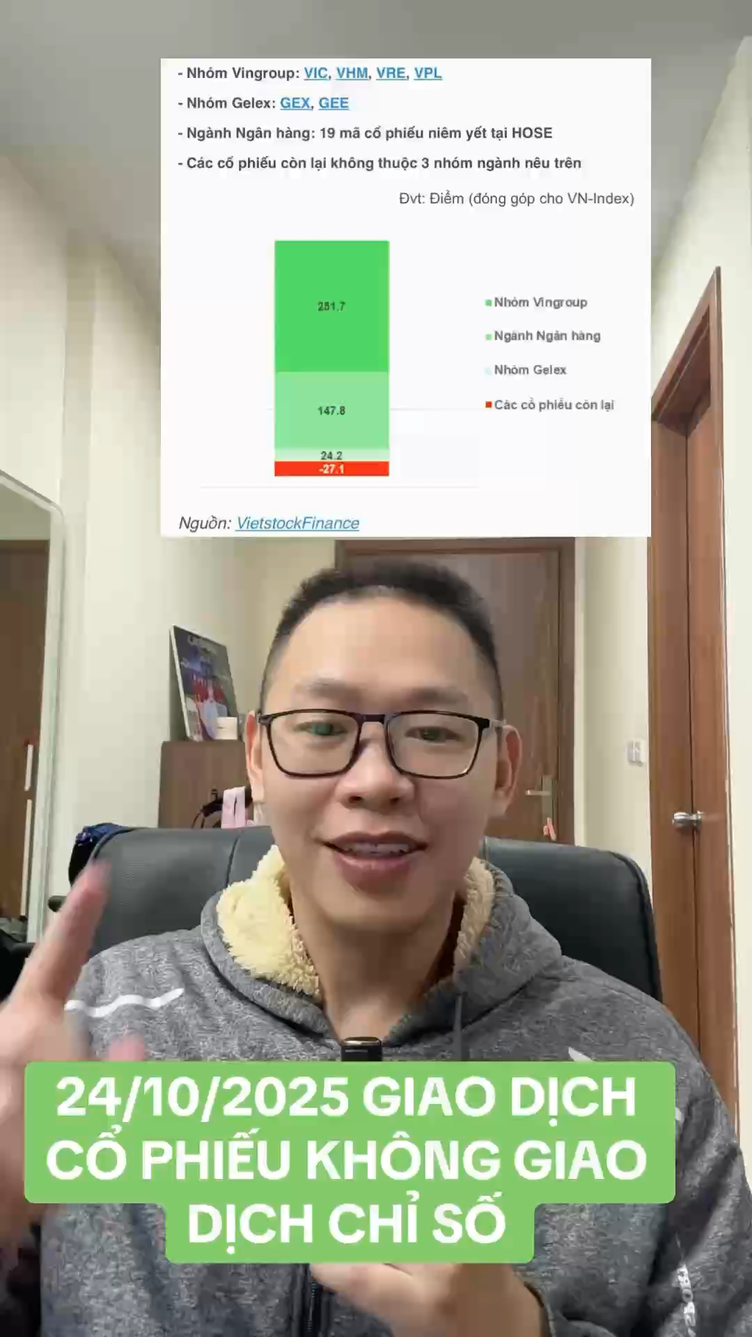 GIAO DỊCH CỔ PHIẾU KHÔNG GIAO DỊCH CHỈ SỐ #hieuhan
