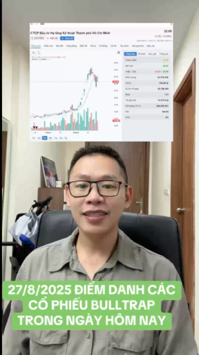 ĐIỂM DANH CÁC CỔ PHIẾU BULLTRAP TRONG NGÀY HÔM NAY