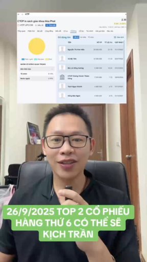 TOP 2 CỔ PHIẾU HÀNG THỨ 6 CÓ THỂ SẼ KỊCH TRẦN #hie