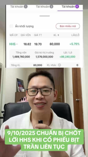CHUẨN BỊ CHỐT LỜI HHS KHI CỔ PHIẾU BỊT TRẦN LIÊN T