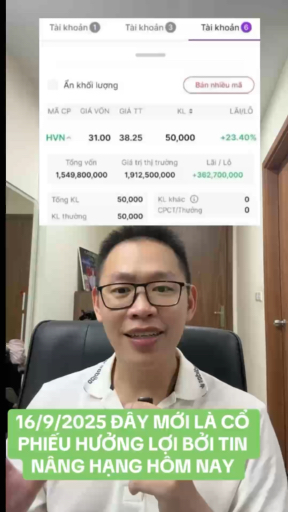 ĐÂY MỚI LÀ CỔ PHIẾU HƯỞNG LỢI BỞI TIN NÂNG HẠNG HÔ