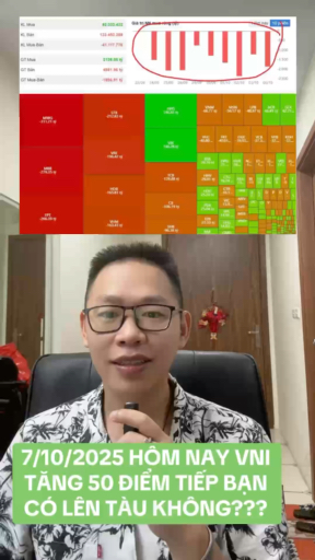 HÔM NAY VNI TĂNG 50 ĐIỂM TIẾP BẠN CÓ LÊN TÀU KHÔNG