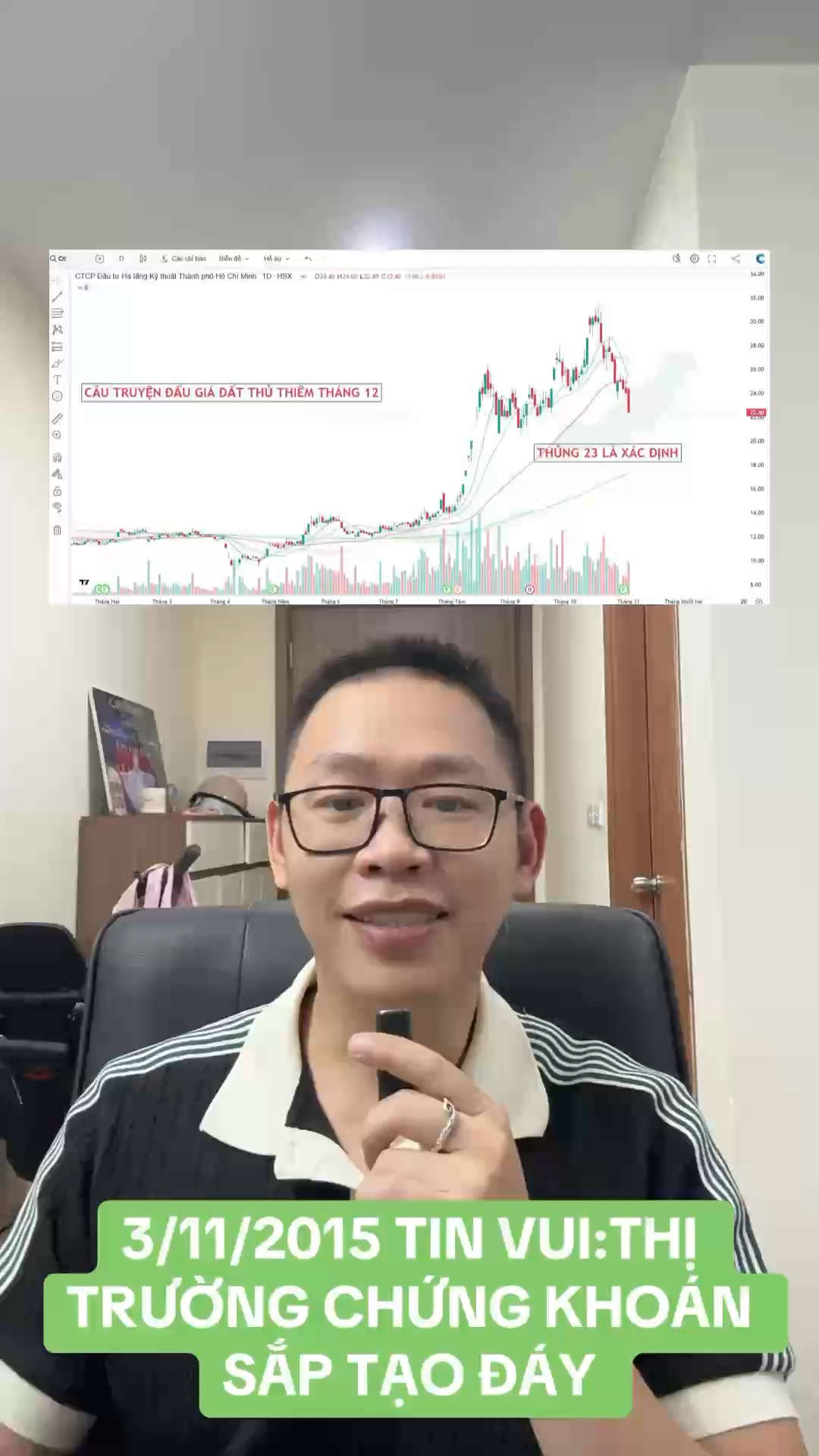 TIN VUI:THỊ TRƯỜNG CHỨNG KHOÁN SẮP TẠO ĐÁY #hieuha