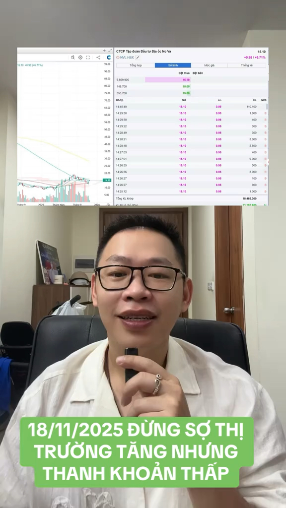 ĐỪNG SỢ THỊ TRƯỜNG TĂNG NHƯNG THANH KHOẢN THẤP #hi