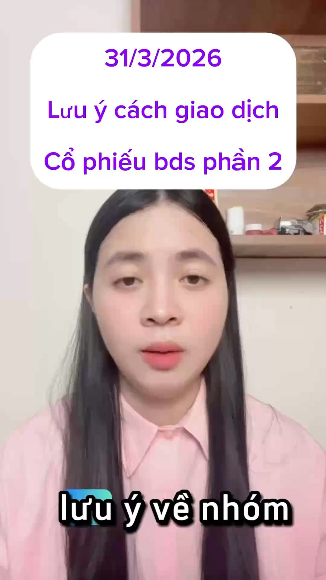 31/3/2026 Lưu ý cách giao dịch cổ phiếu bds phần 2