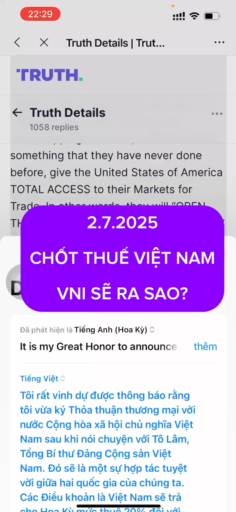 Thuế quan ra thì các anh em phân tích loạn xì ngậu
