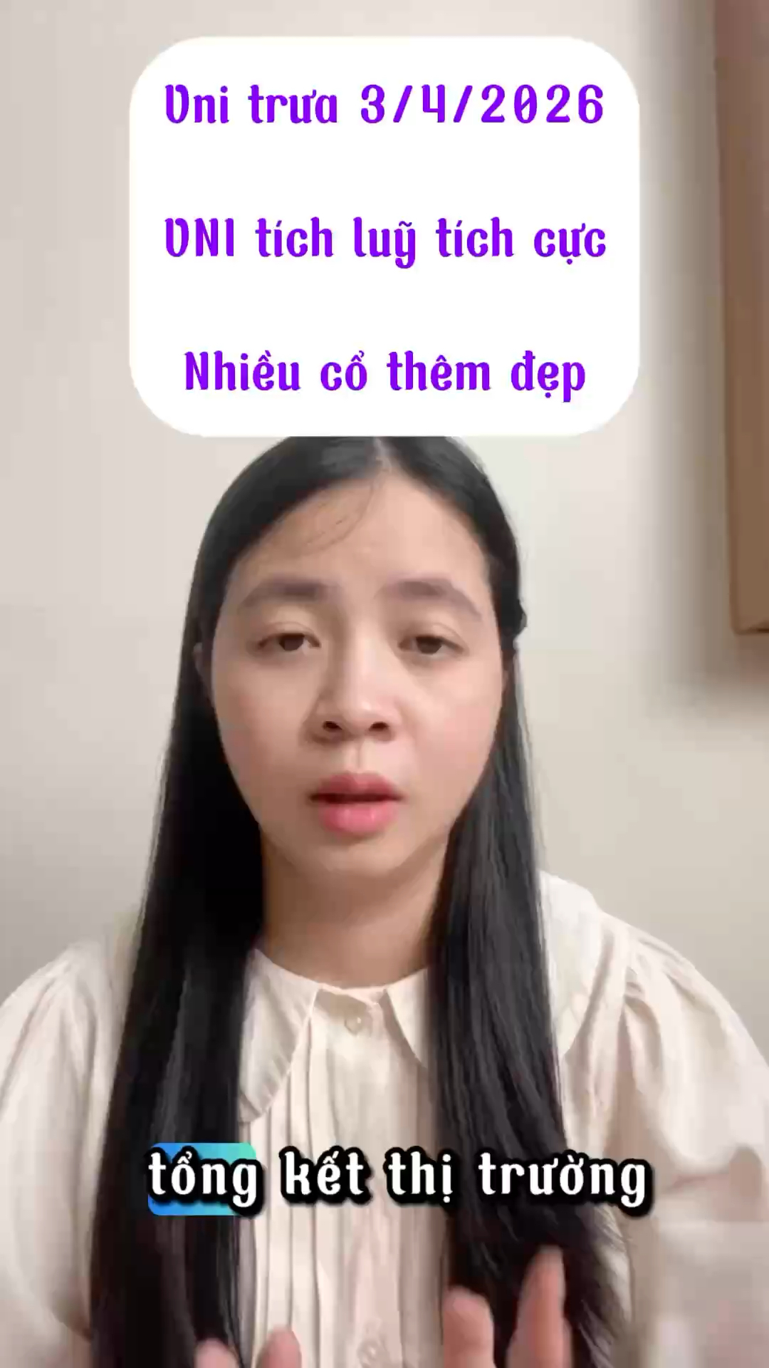 Vni trưa 3/4/2026 VNI TÍCH LUỸ TÍCH CỰC. nhiều cổ 