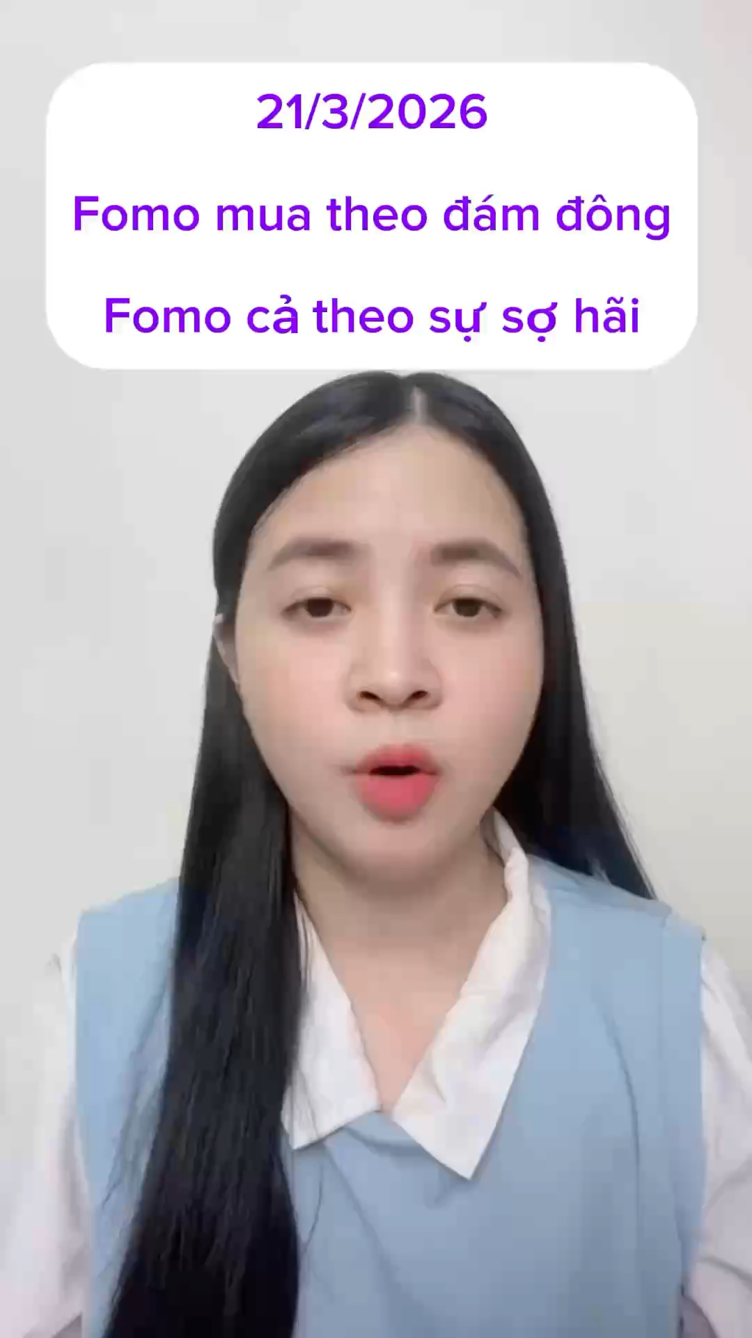 21/3/2026 Fomo mua theo đám đông. Fomo cả theo sự 