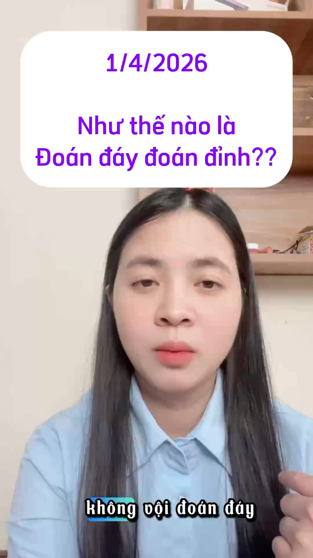 Trả lời @Đức Tuấn như thế nào là đoán đáy đoán đỉn