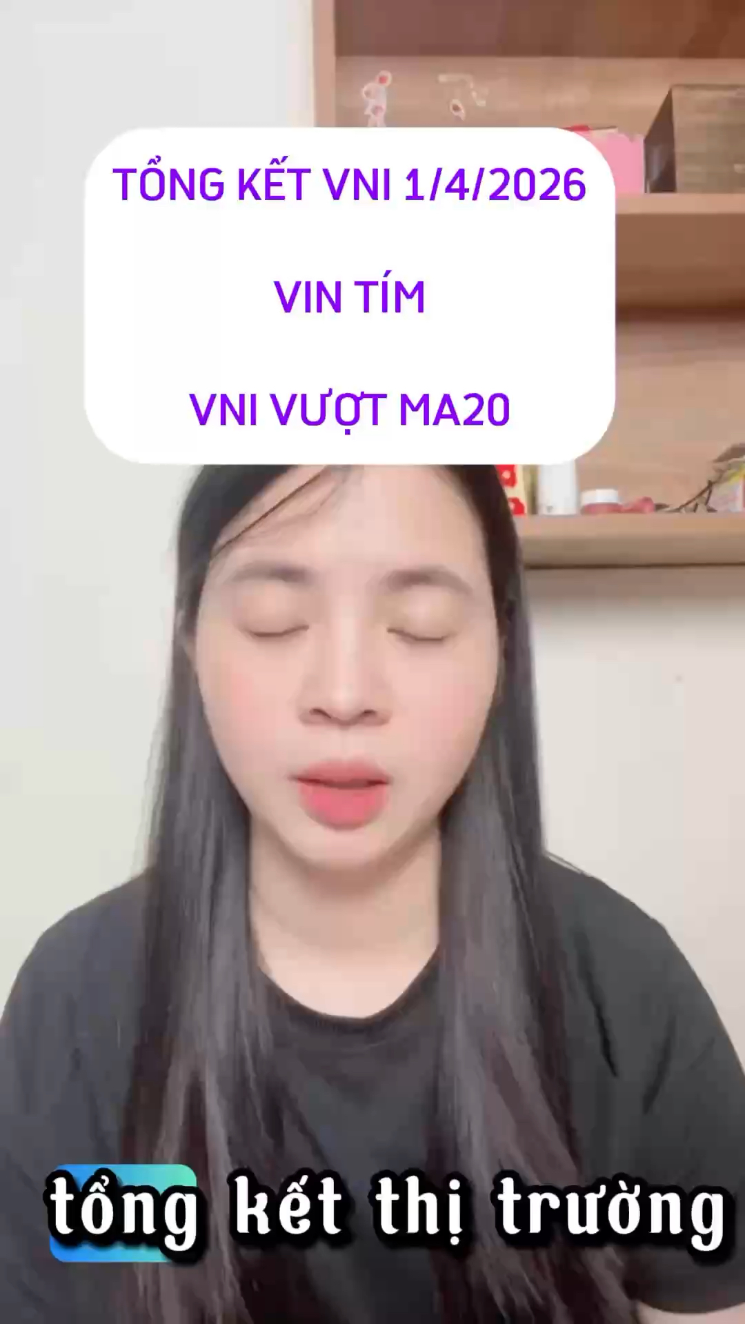 Tổng kết vni 1/4/2026 VIN TÍM VNI VƯỢT MA20 #linhp