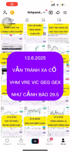 12.6.2025 VẪN TRÁNH XA CỔ VHM VIC VRE GEG GEX NHƯ 