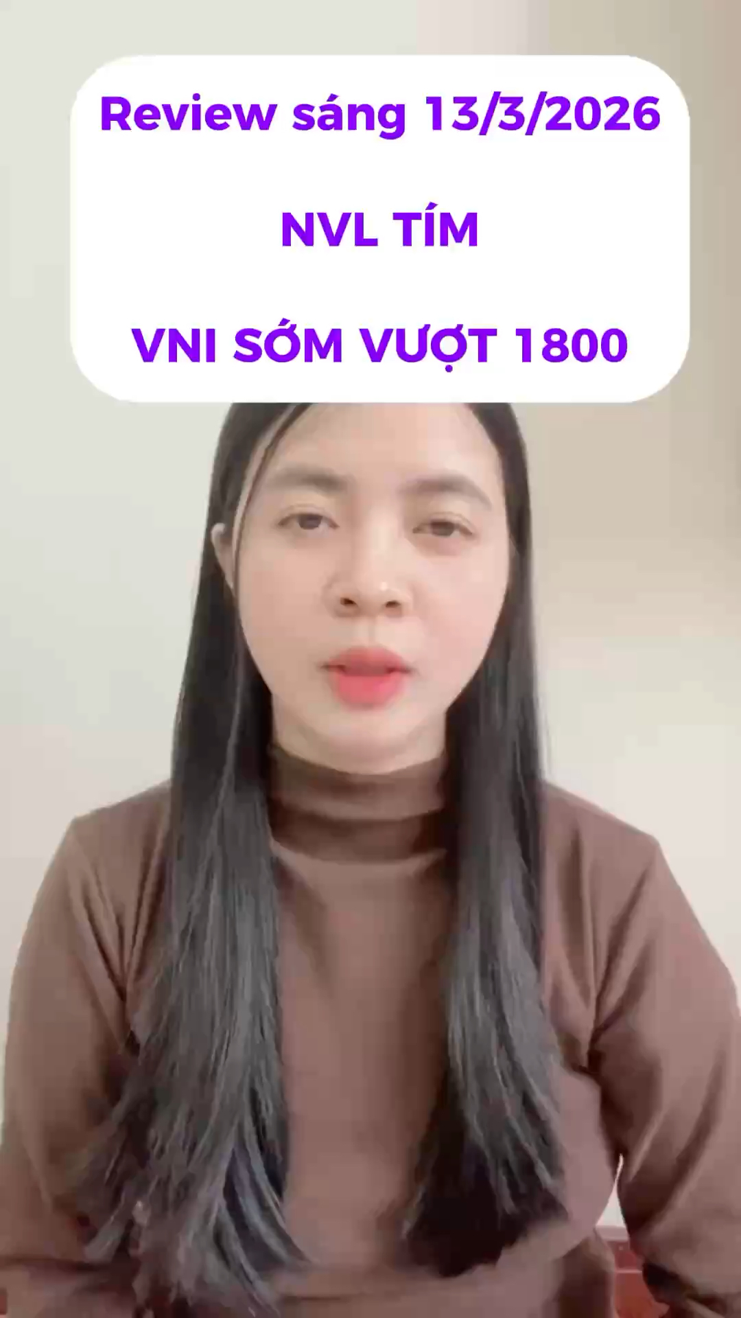 Review sáng 13/3/2026 NVL TÍM. VNI SỚM VƯỢT 1800 #