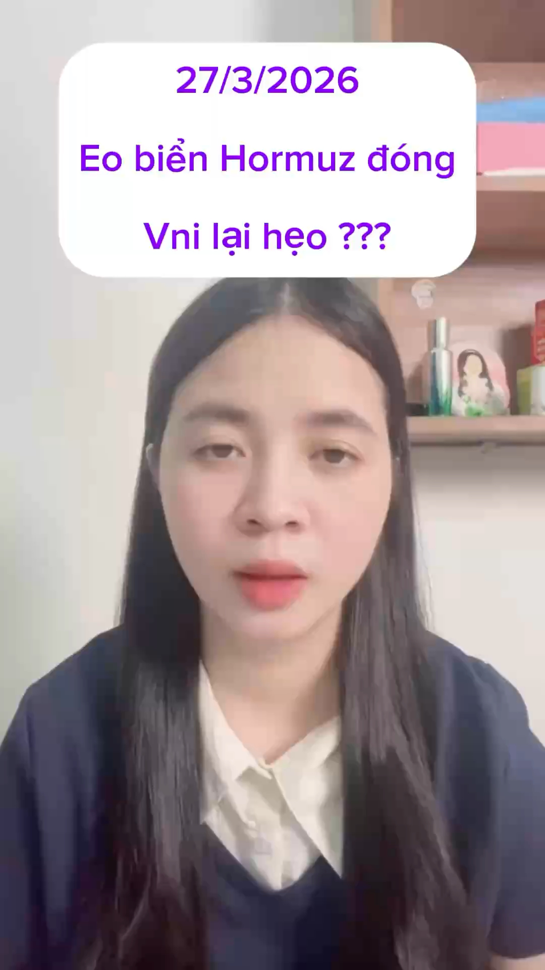 27/3/2026 Eo biển Hormuz đóng thì Vni lại hẹo à? #