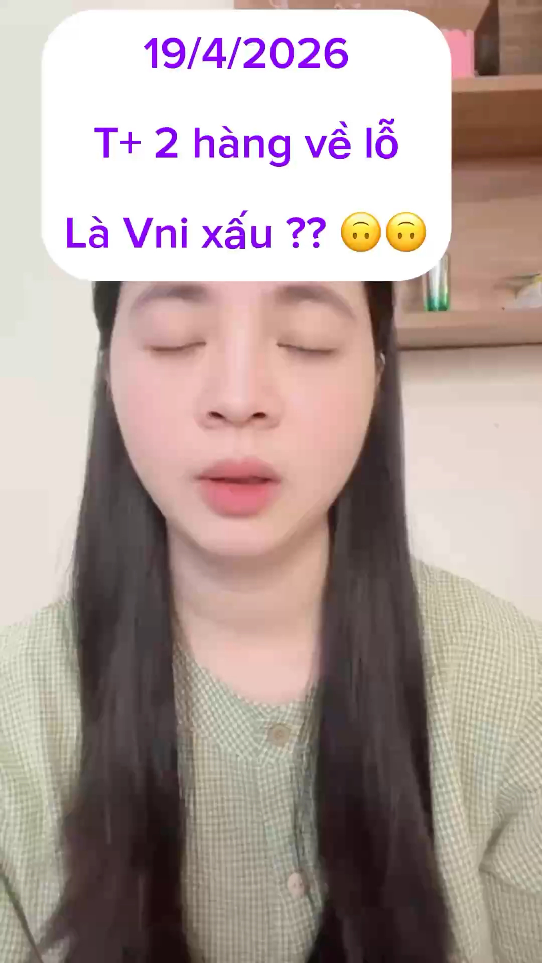 19/4/2026 T+2 hàng về lỗ là VNi Xấu ?? 🙃#vnindex 