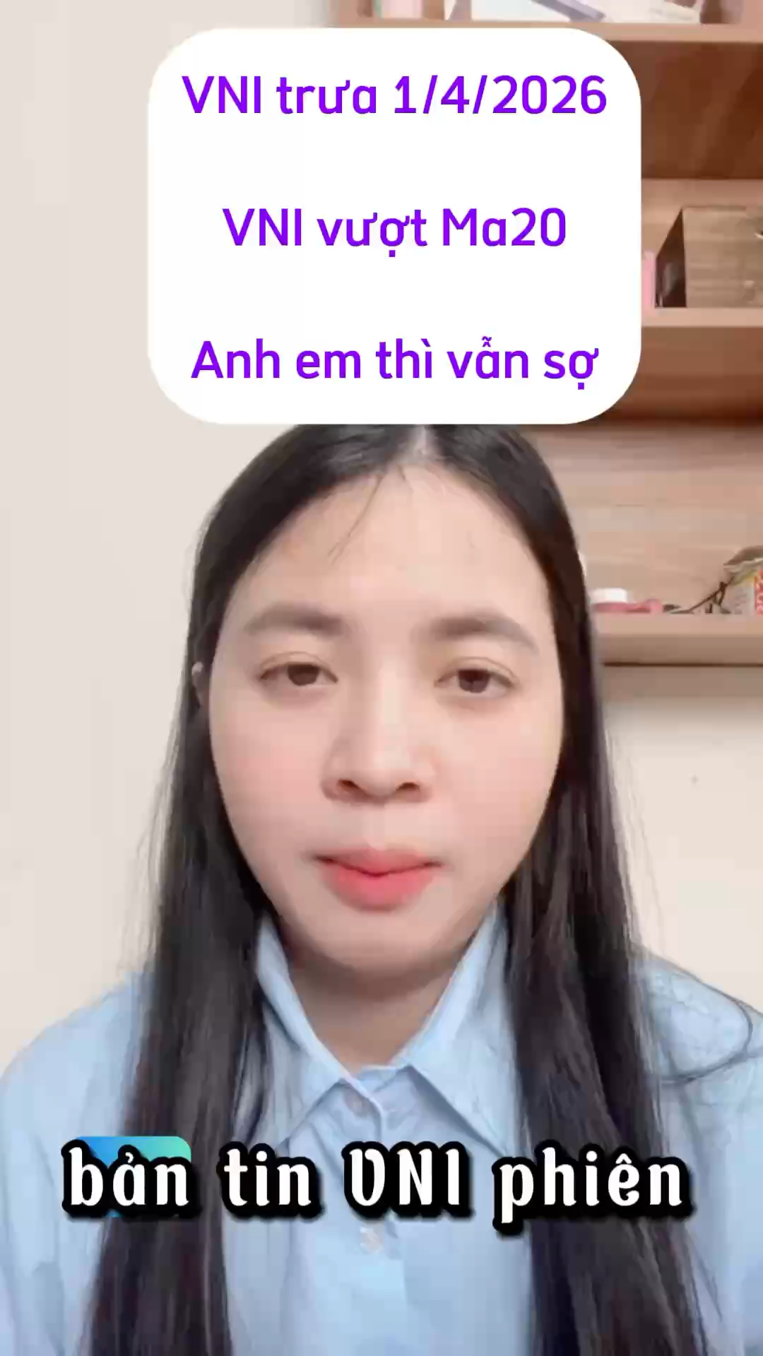 VNI trưa 1/4/2026 Vni vượt ma20 Anh em thì vẫn sợ 