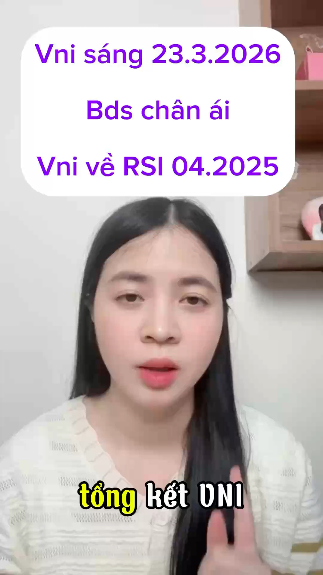 VNI sáng 23.3.2026 bds chân ái . Vni về rsi 04.202