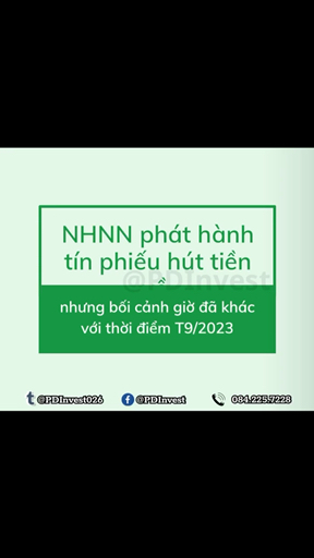 Cũng là phát hành tín phiếu nhưng bối cảnh hiện tạ