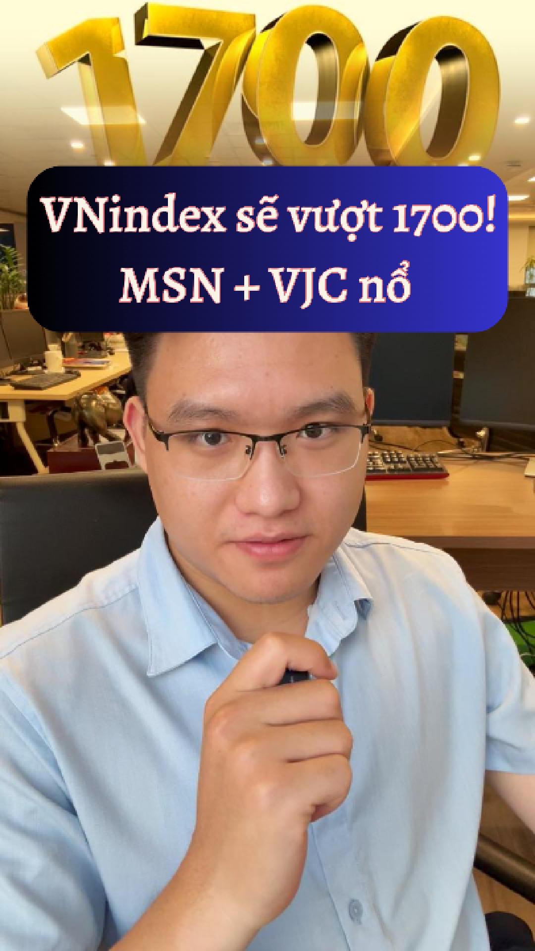 Vnindex chắc chắn vượt 1700! Không thể thiếu VJC v