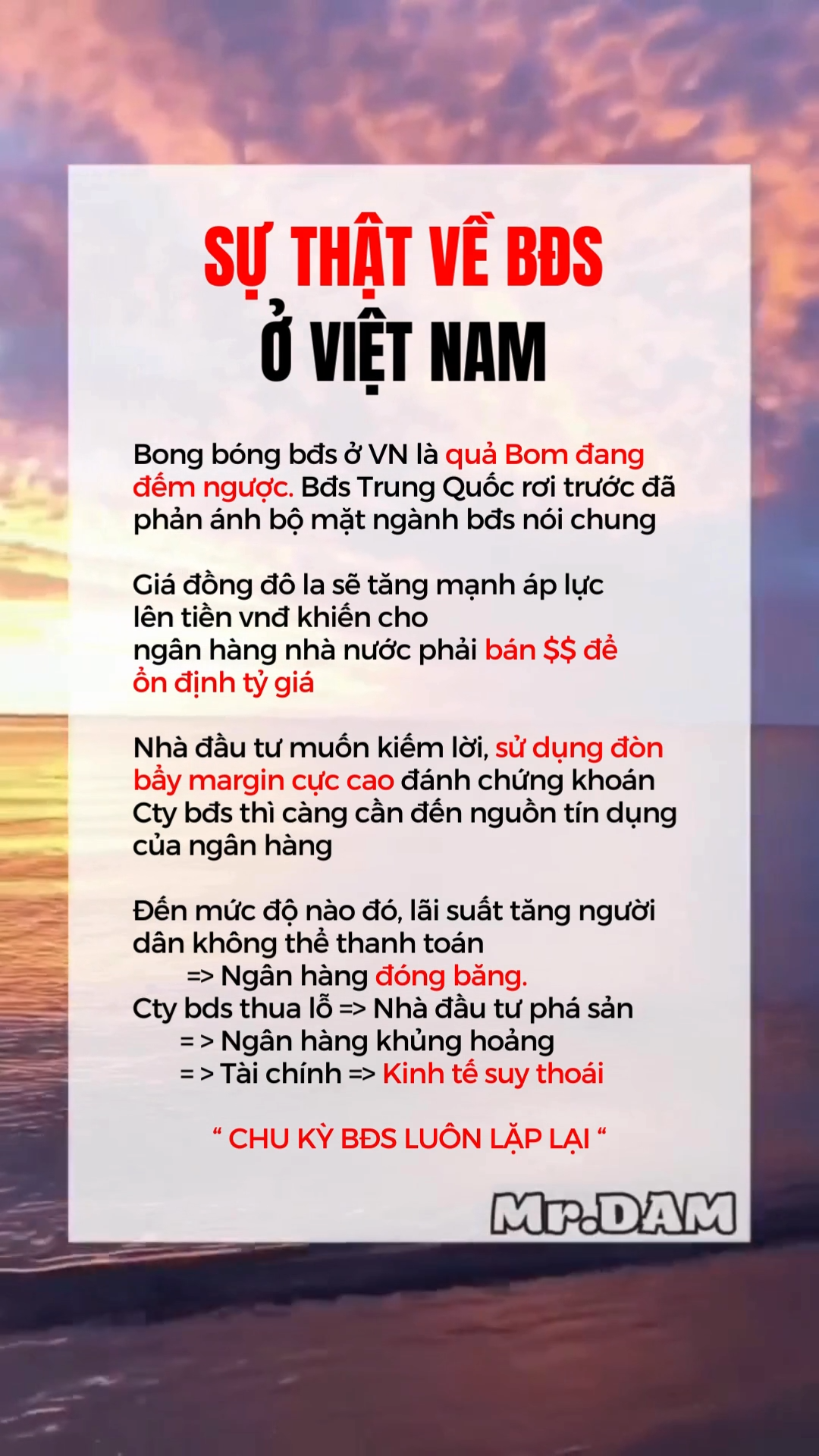 SỰ THẬT VỀ BĐS Ở VIỆT NAM 