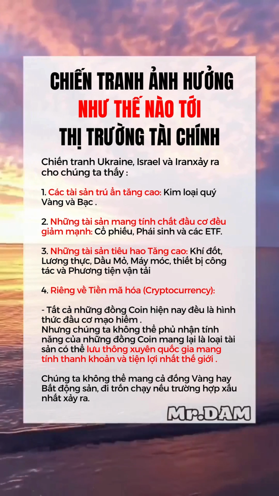 CHIẾN TRANH ẢNH HƯỞNG NHƯ NÀO ĐẾN THỊ TRƯỜNG TÀI C