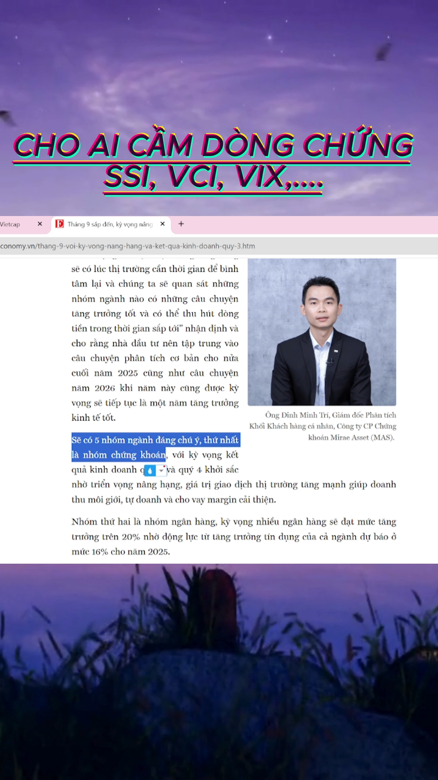 Lưu ý với dòng chứng
