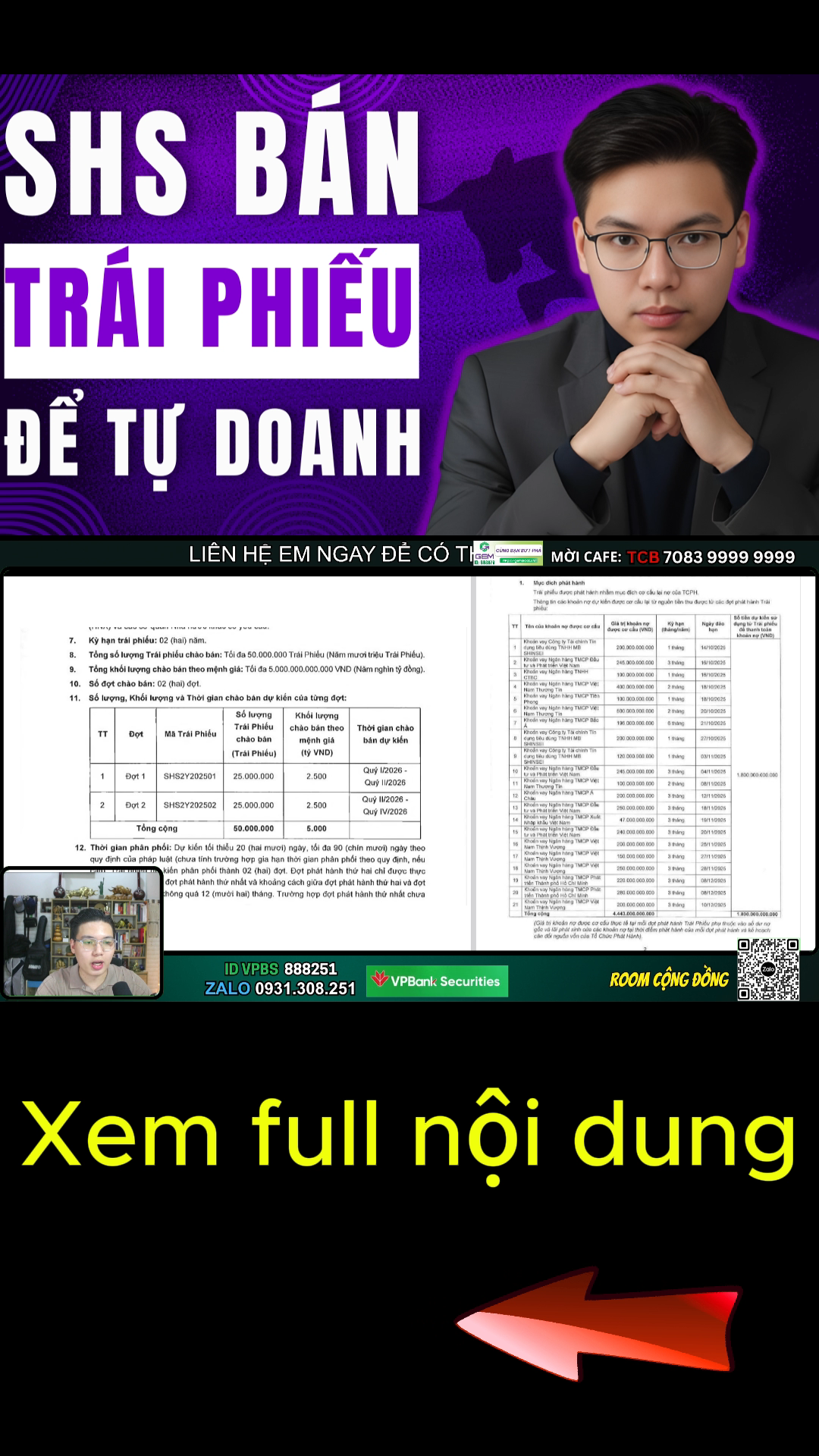 SHS bán trái phiếu để tự doanh