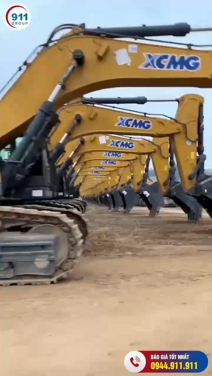 Hình ảnh xúc đào XCMG được Công ty Cổ phần Tập đoà