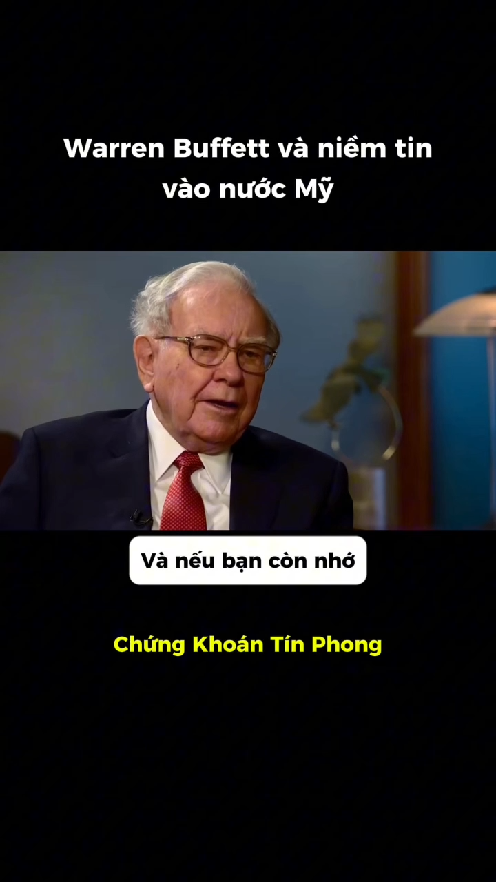 Warren Buffett và niềm tin vào nước Mỹ

Warren Buf