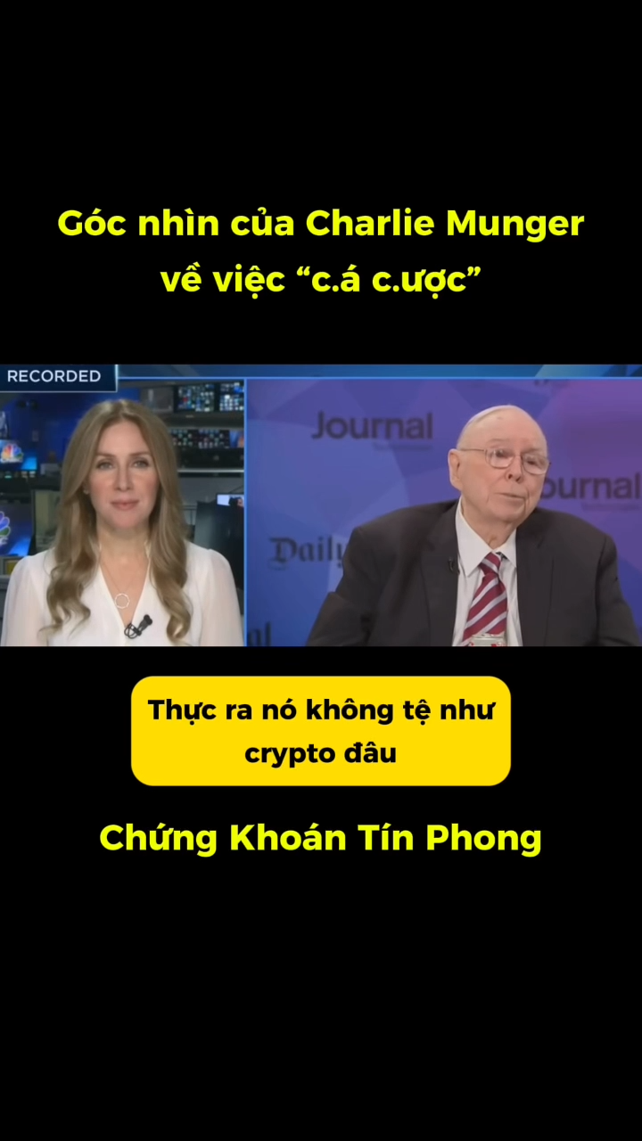 Góc nhìn của Charlie Munger về việc "c.á c.ược"

C