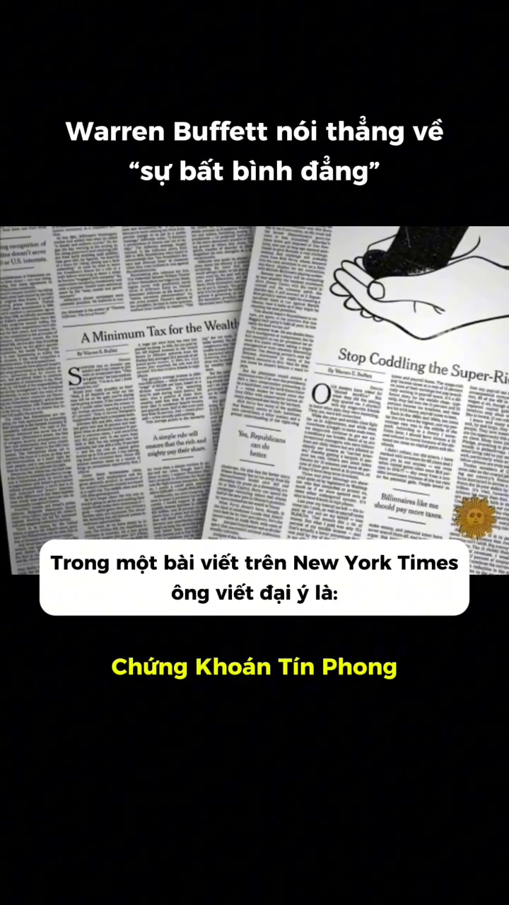 Buffett thẳng thắn chỉ ra sự b.ấ.t c.ô.n.g trong x