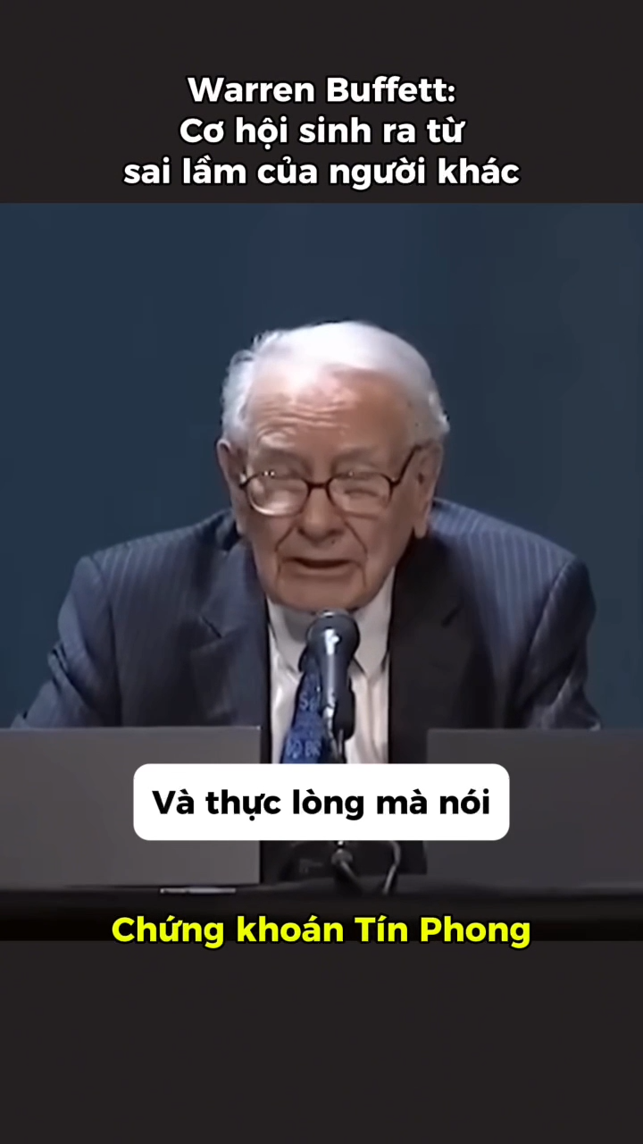 Warren Buffett nói rằng cơ hội trên thị trường thư