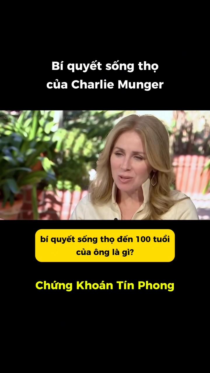 Bí quyết sống thọ của Charlie Munger

Charlie Mung