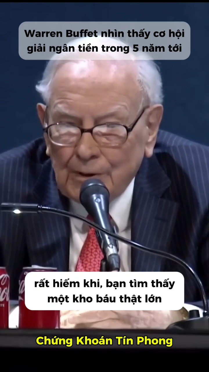 Buffett nói rằng cơ hội để dùng lượng tiền mặt khổ