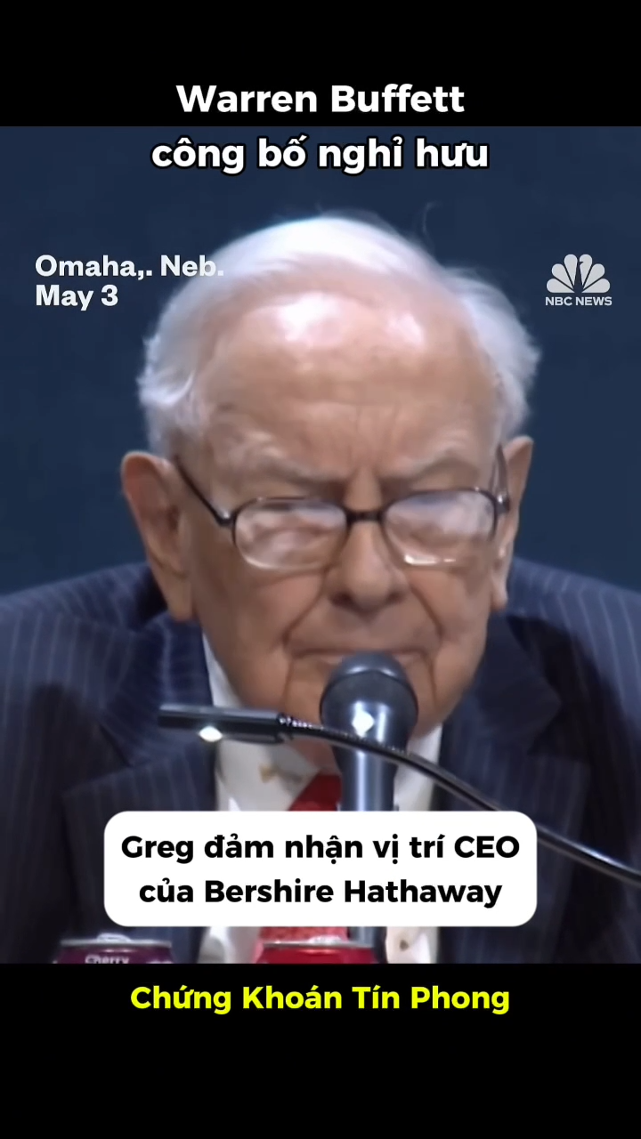 Warren Buffett cho biết đã đến lúc Greg đảm nhận v