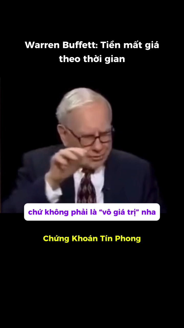 Warren Buffett: Tiền mất giá theo thời gian

Warre
