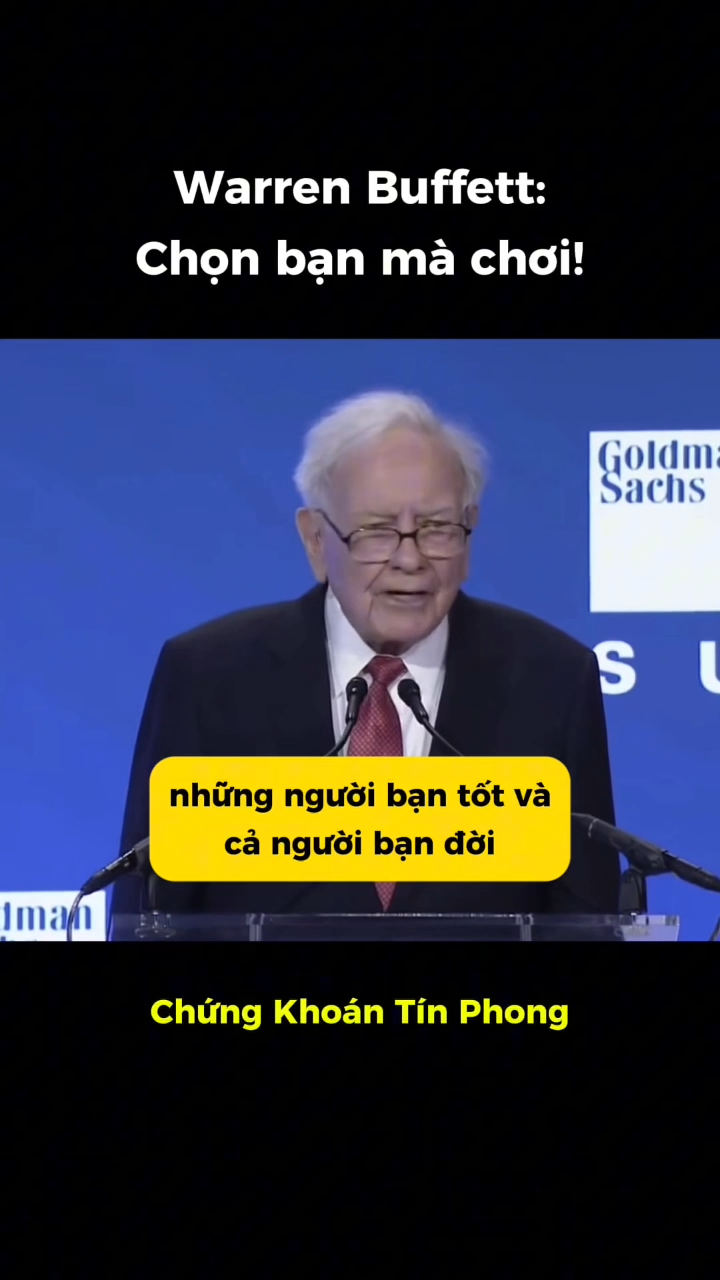 Warren Buffett: Chọn bạn mà chơi!

Theo Warren Buf