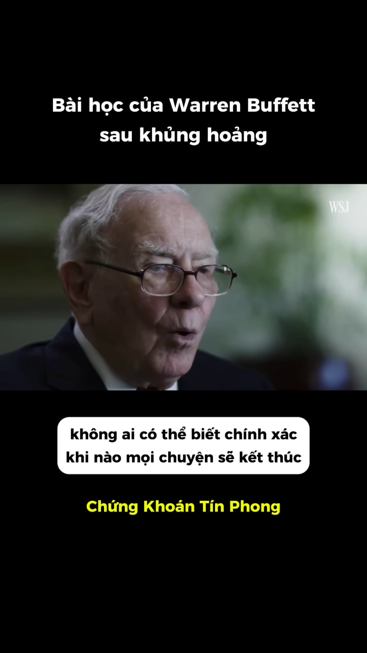 Bài học của Warren Buffett sau khủng hoảng 

Warre