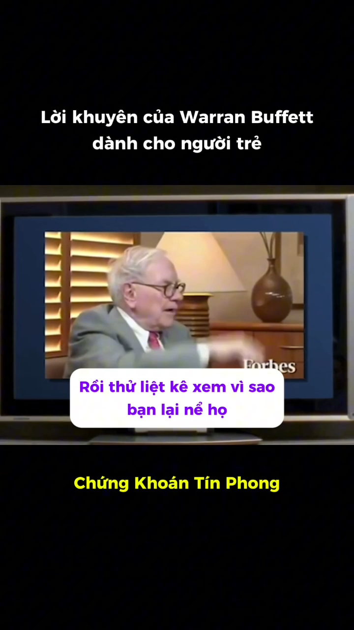  Lời khuyên Warren Buffett dành cho người trẻ

War