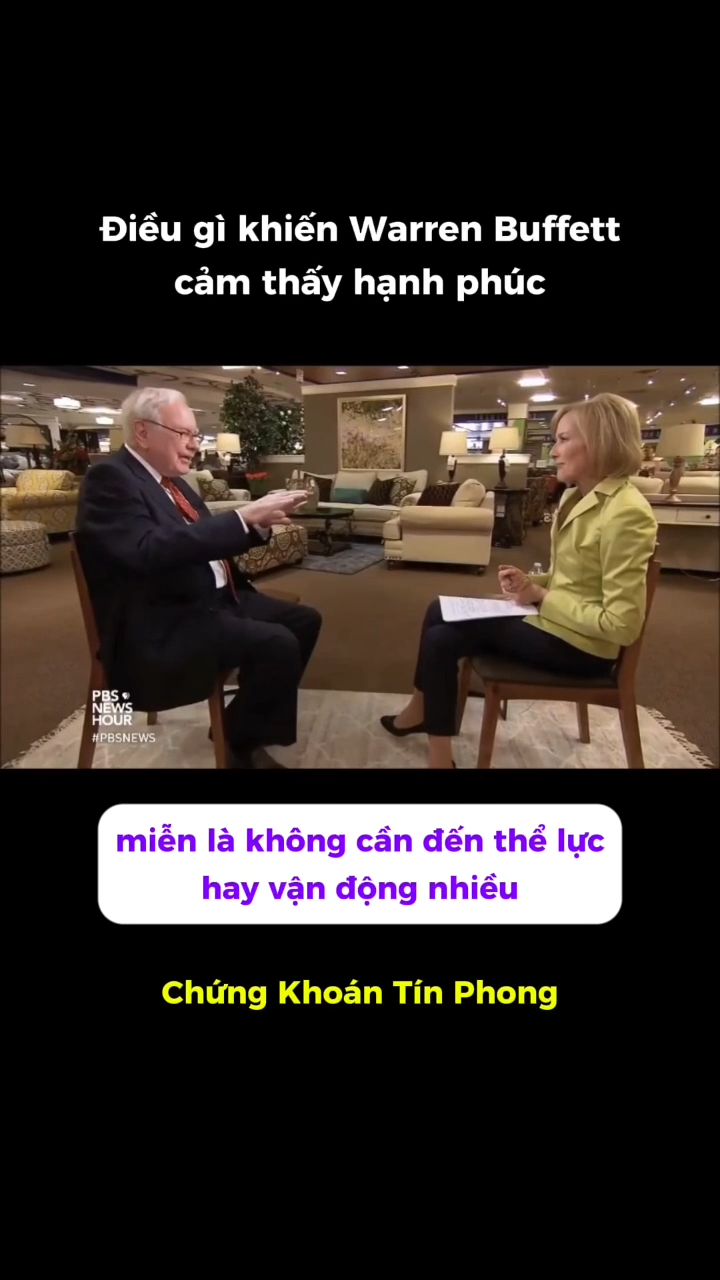 Điều gì khiến Warren Buffett cảm thấy hạnh phúc?

