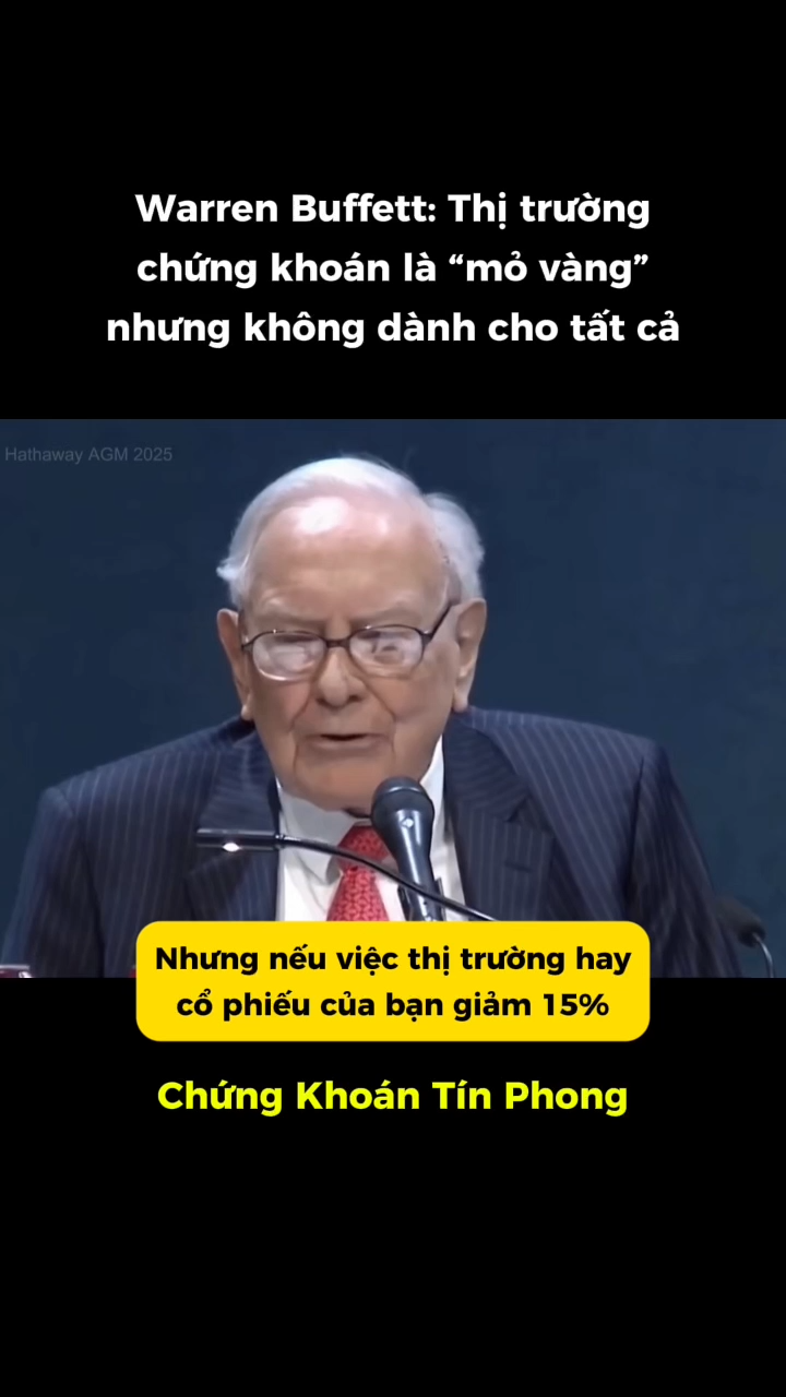 Warren Buffett: Thị trường chứng khoán là "mỏ vàng