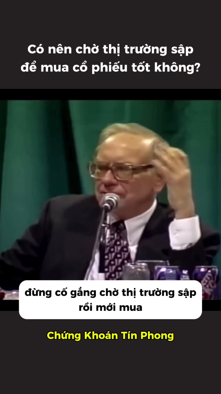 Nhiều người nghĩ rằng chỉ nên chờ mua cổ phiếu tốt