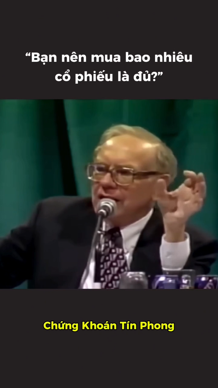 Warren Buffett nói rằng, nhiều người nghĩ đầu tư g