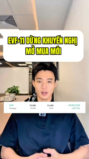 EVF đã chính thức vào nhịp nước rút, chúc mừng anh