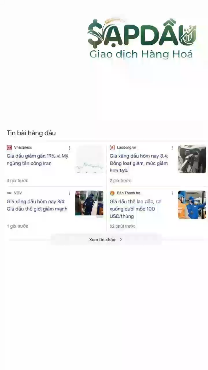 Sốc: dầu thô giảm mạnh 19% / ngày
Lúa mỳ rơi về vù