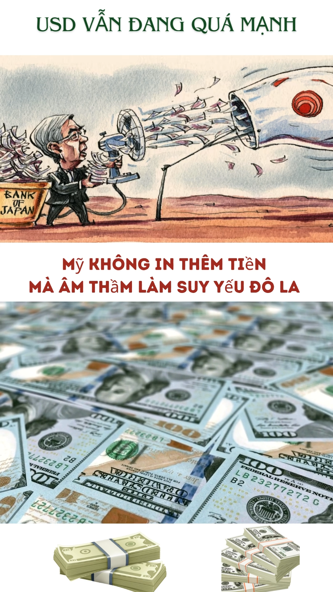 🔥Mỹ đang phá giá USD... nhưng theo cách “tự nguyệ
