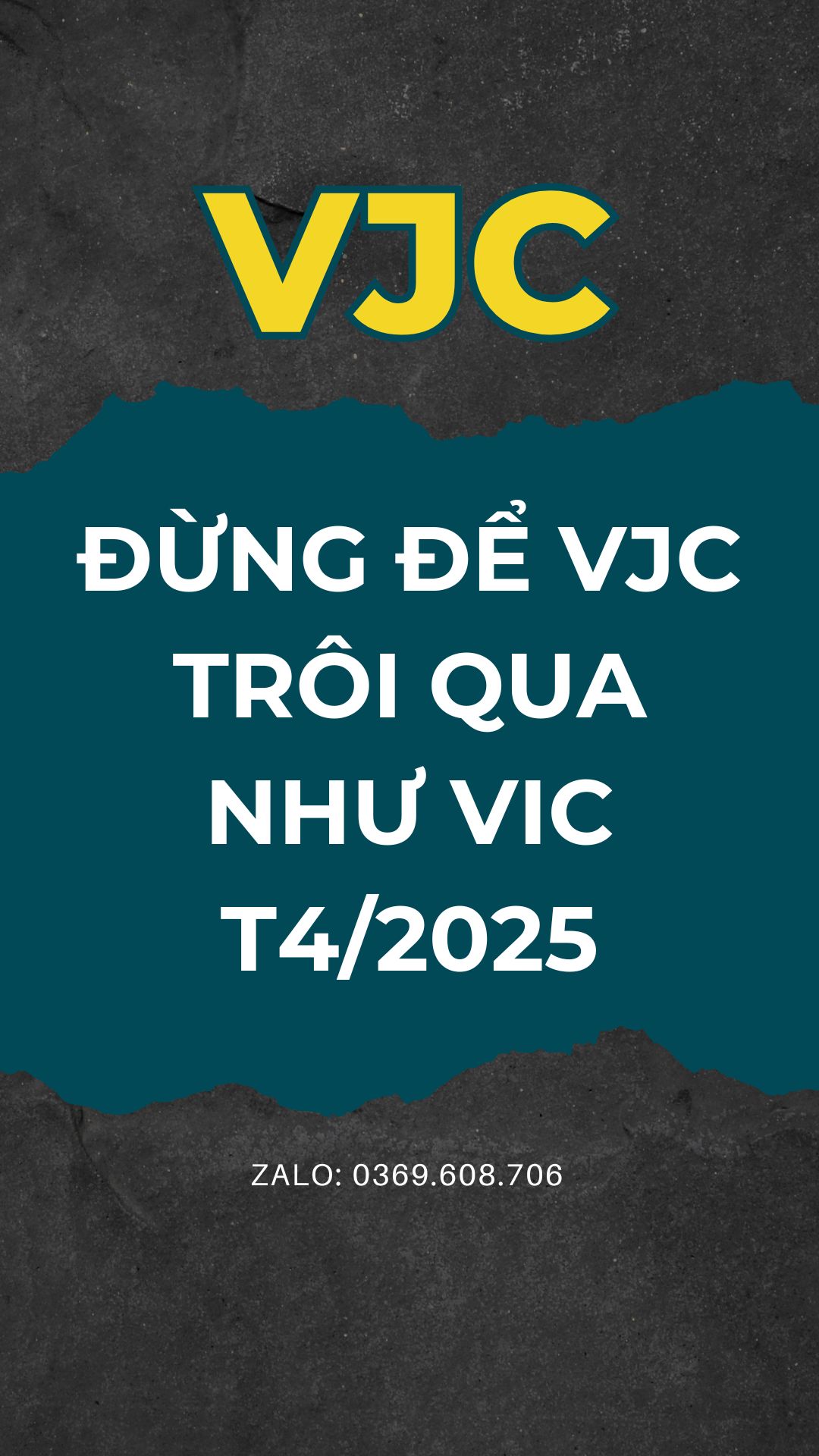 ĐỪNG ĐỂ VJC TRÔI QUA NHƯ VIC T4/2025